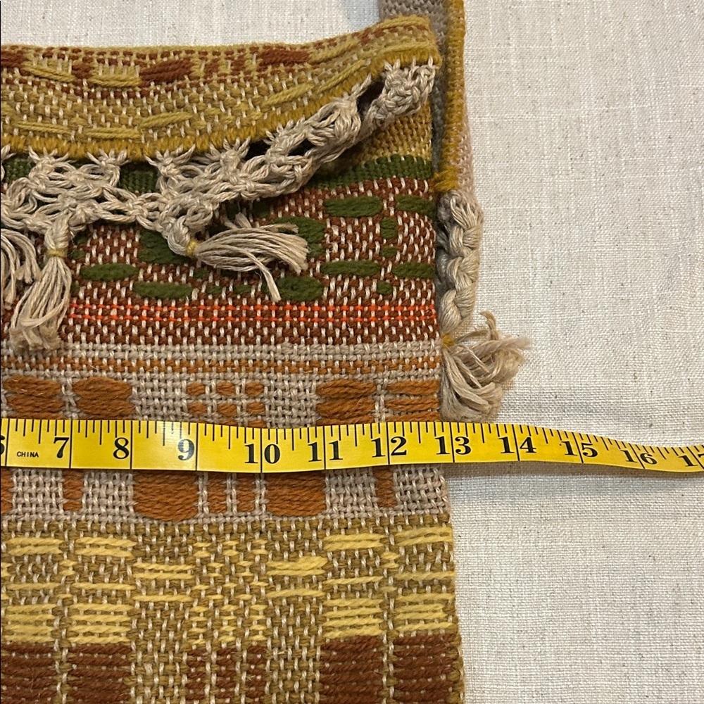 Vintage Handmade Boho Shoulder Bag Crocheted Knit Funky Festival Hippie - Picture 7 of 13
